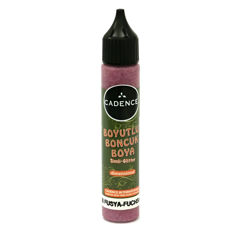 Краска контурная Cadence Glitter Dimensional Paint, 25 ml. Fuchsia-458