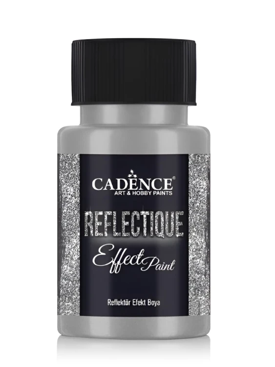 Акриловая краска с эффектом отражения света Cadence Reflectique Effect Paint, 50 ml. Silver