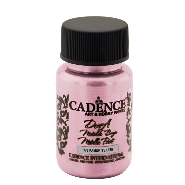 Акриловая краска Cadence Dora Metallic Paint, 50 ml. Candy Floss-176