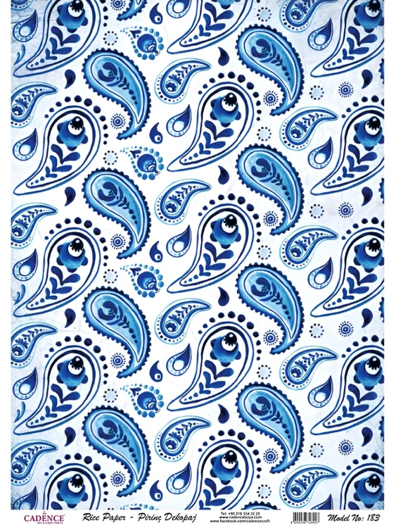 Рисовая карта Cadence Rice Decoupage Paper 30х41см №183