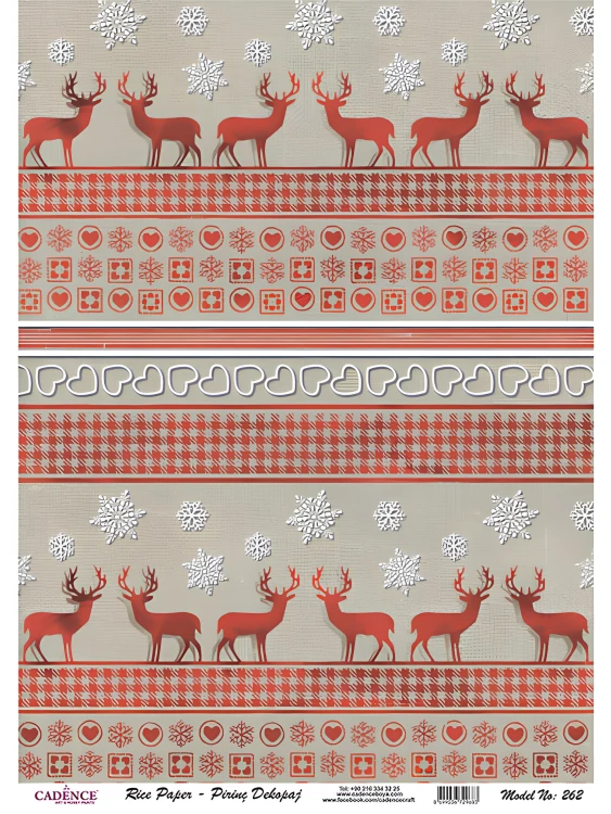 Декупажная карта на рисовой бумаге Cadence Rice Paper А-3, №262