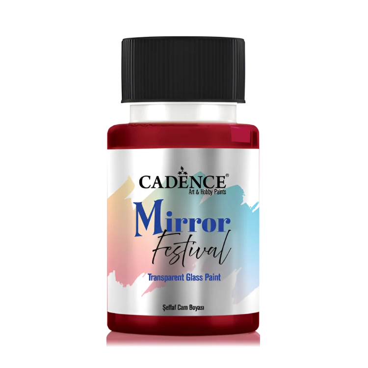 Краска для стекла и зеркала Cadence Mirror Festival, 50 ml. MF-08 Red