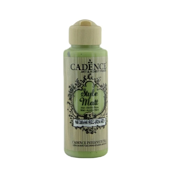 Акриловая краска Cadence Style Matt Acrylic Paint, 120 ml. Spring Green S-9065