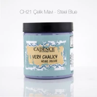 Акриловая краска ультра матовая с бархатным эффектом Very Chalky Home Decor 500 ml. ЦВЕТ: ГОЛУБАЯ СТАЛЬ-CH21
