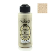 Акриловая краска c эффектом золочения «Waterbased Gilding Paint» 120 ml, Цвет: ПЛАТИНА-107