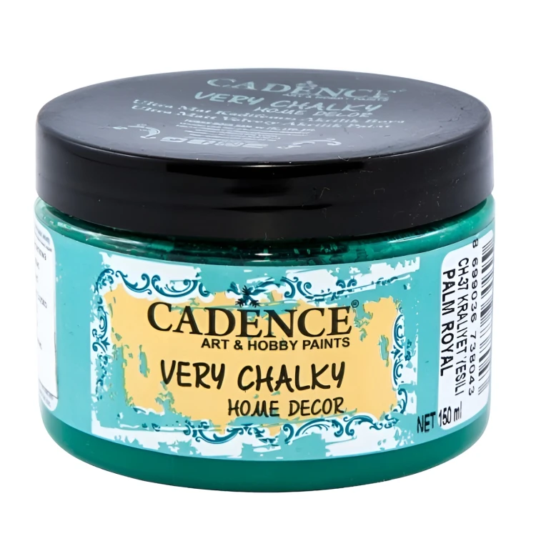 Акриловая краска ультра матовая Cadence Very Chalky Home Decor Acrylic Paint 150 ml. Palm Royal CH-37
