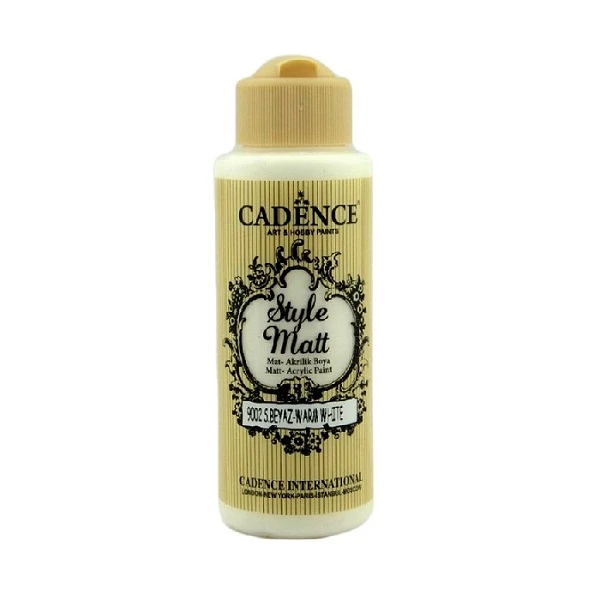 Акриловая краска Cadence Style Matt Acrylic Paint, 120 ml. Warm White S-9002