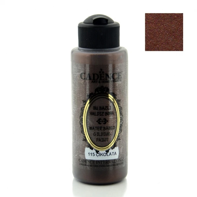 Акриловая краска c эффектом золочения «Waterbased Gilding Paint» 120 ml, Цвет: ШОКОЛАДНЫЙ-115