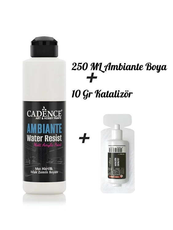 Водостойкая акриловая краска Cadence Ambiente Water Resist Paint 250 ml. Pure White AW-02