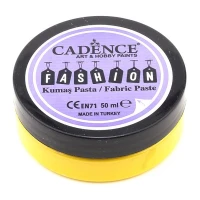 Рельефная паста Cadence Fashion Fabric Relief Paste. Lemon Yellow FP-02