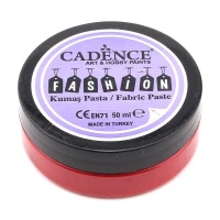 Рельефная паста Cadence Fashion Fabric Relief Paste. Crimson Red FP-04