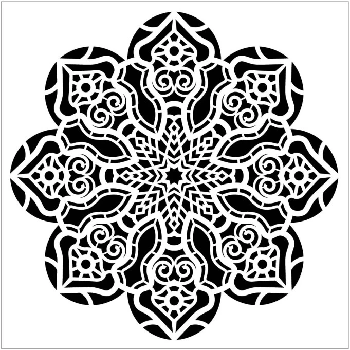 Трафарет Cadence New Lace Stencil Collection 35 x 35 см. YDC-017