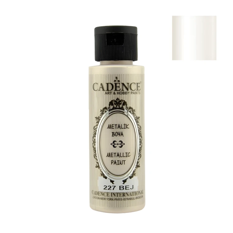 Акриловая краска с эффектом "металлик" Cadence Metallic Paint, 70 ml. Beige-227