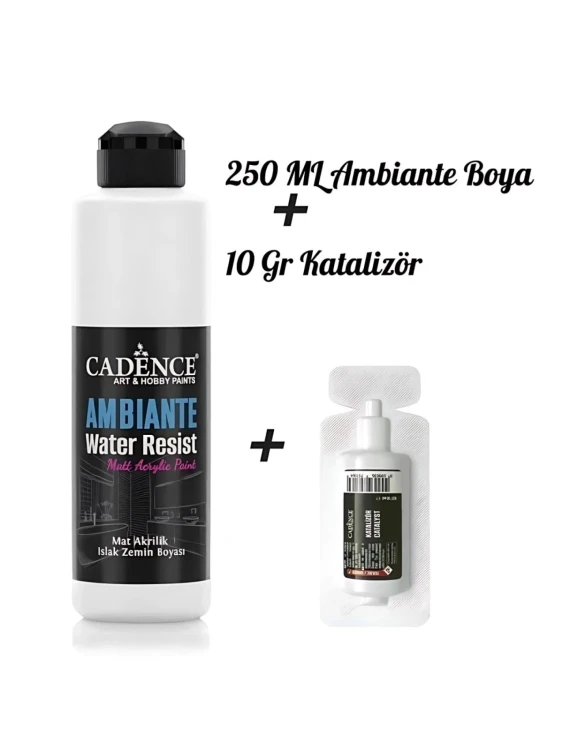 Водостойкая акриловая краска Cadence Ambiente Water Resist Paint 250 ml. White AW-01