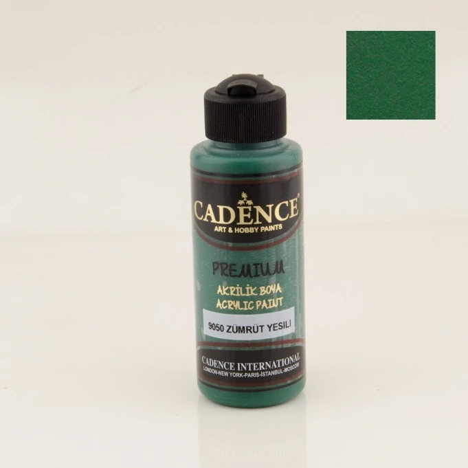 Cadence акриловая краска Premium Paint, 250 мл. ИЗУМРУДНЫЙ-9050